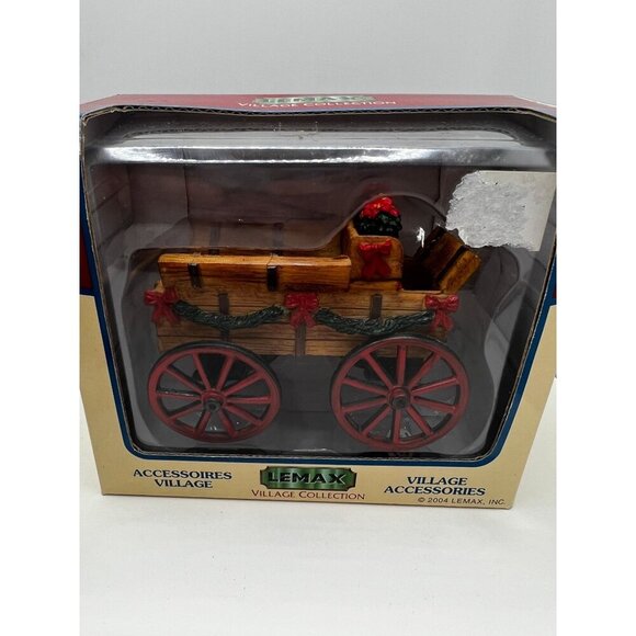 Lemax Village Collection Christmas Decorated Light Doghouse & Carriage Cart - Picture 2 of 5